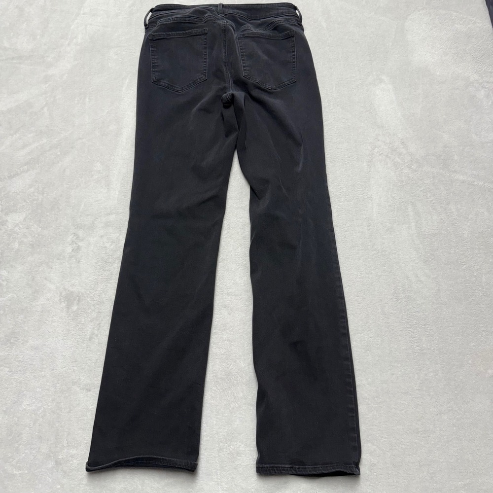 NYDJ Marilyn Straight Leg Jeans Black Lift Tuck Sure Stretch Denim Size 6 - Picture 9 of 12
